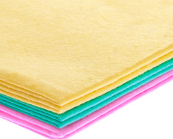 dyed microfiber nonwoven towels for household cleaning