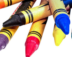 colored wax crayons for coloring