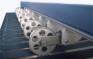 leather thickness measurement rollers